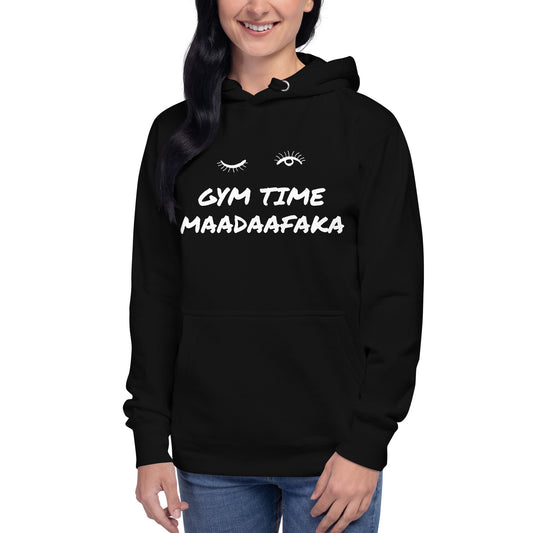 Gym Time Hoodie, Funny Sarcastic, Premium High Quality Gift Idea for Her, Girlfriend, Daughter, Wife Unisex Premium Unisex Hoodie - CHARMERBOY.COM