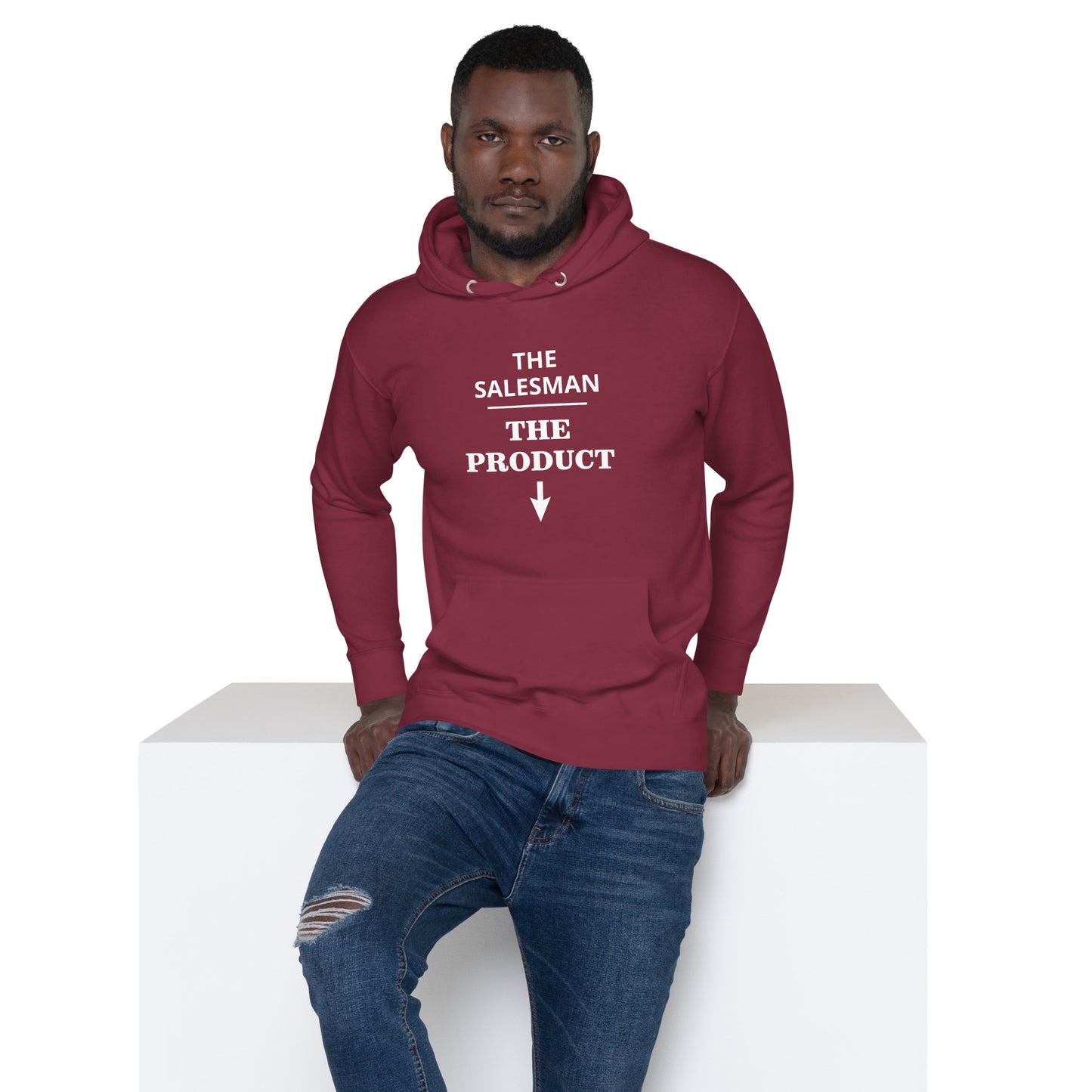 The Salesman, Premium High Quality Gift Idea for Him, Boyfriend, Son, Fathers Day Gift, Gift for Dad, Husband Premium Unisex Hoodie
